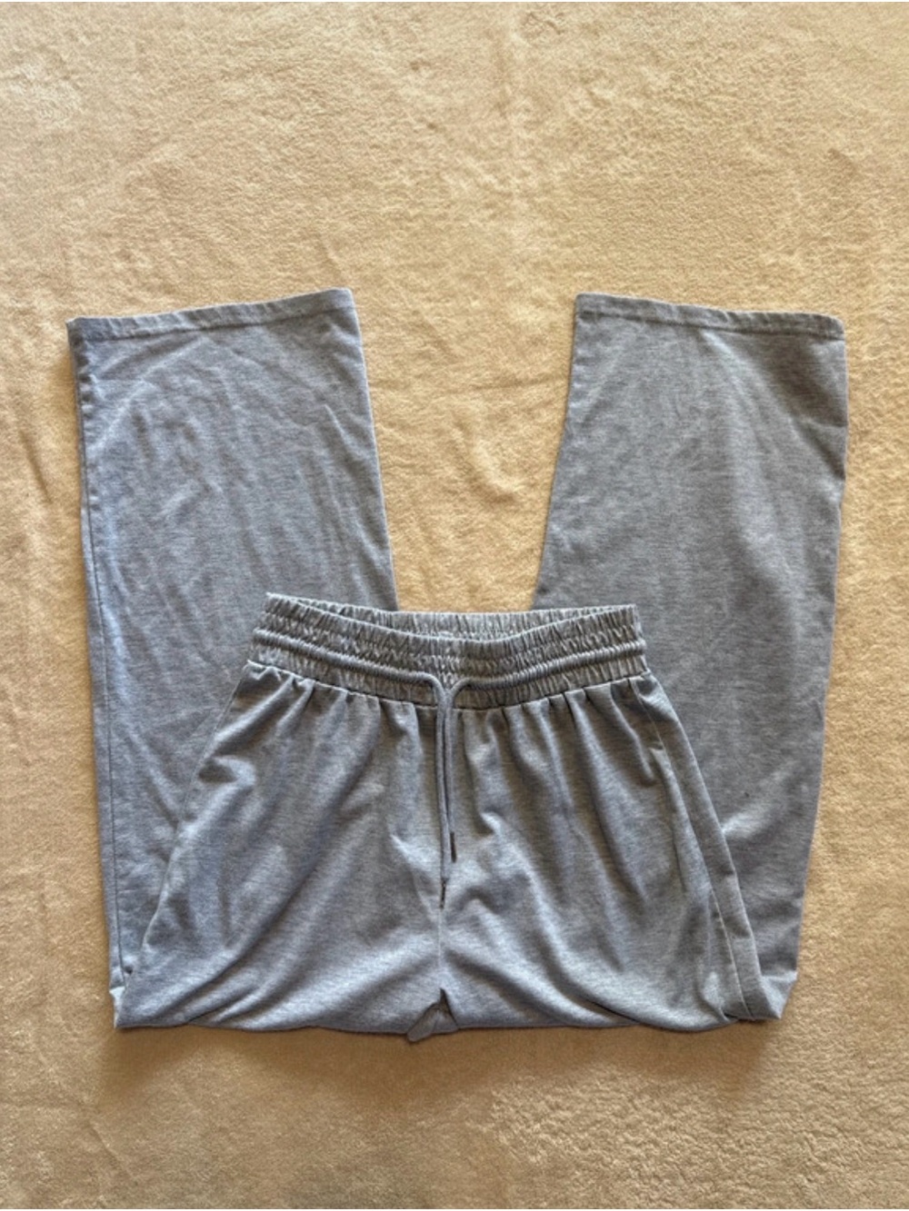 SHEIN Light Gray Wide Leg Lounge Pants